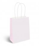 Mini White Paper Party Bag with Coloured Handles