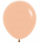 Fashion Colour Solid Peach Blush Latex Balloons 18" 25 Pack