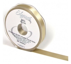 Eleganza Double Faced Satin 15mm X 20M Taupe