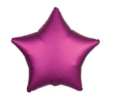 AMSCAN METALLIC FUCHSIA STAR STANDARD FOIL BALLOONS