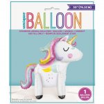 GIANT STANDING UNICORN BALLOON CENTERPIECE 30"