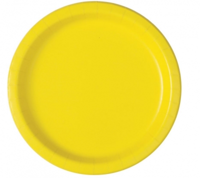 8 NEON YELLOW 7" PLAT
