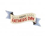 Happy Fathers Day Banner Foil Balloon