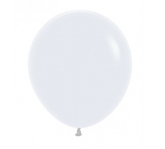 Sempertex 18" White Latex Balloons 25 Pack