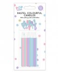 Pastel Multicolour Candles 12pk