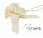 ELEGANZA POLY PULL BOWS 50MM X 20PCS IVORY NO.61