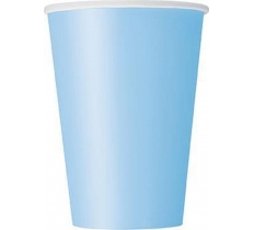 Powder Blue Solid 9oz Paper Cups 14ct