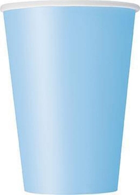 Powder Blue Solid 9oz Paper Cups 14ct
