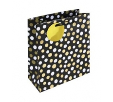 Mono Dots Black Medium Bag