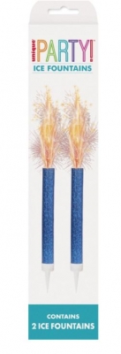Blue 15cm Ice Fountain Firework Candle 2 Pack