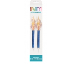 Blue 15cm Ice Fountain Firework Candle 2 Pack