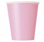 Lovely Pink Solid 9oz Paper Cups 14ct