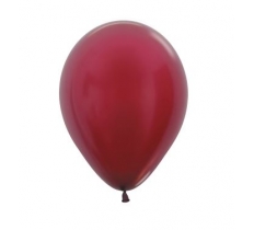 Metallic Solid Burgundy 5" Latex Balloons 13cm - 100 Pack