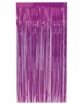Hot Pink Foil Fringe Door Curtain 1m x 2m