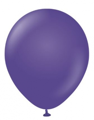 KALISAN 12" STANDARD VIOLET LATEX BALLOON - 100CT