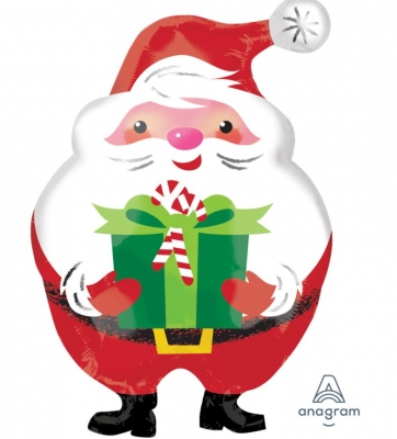 20" JOVIAL SANTA SHAPE BALLOON