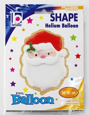 SANTA COOKIE 24" BALLOON