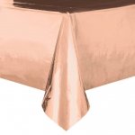 ROSE GOLD FOIL TABLE COVER 54X108"
