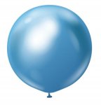KALISAN 24" MIRROR BLUE LATEX BALLOONS 2CT