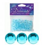 Pearl Blue 12mm Decor Diamante Diamonds 28g
