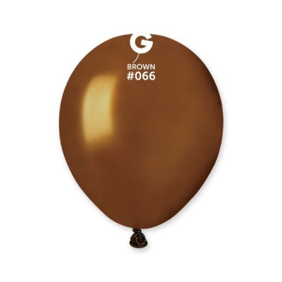 GEMAR 5" PK50 LATEX BALLOONS METALLIC BROWN #066