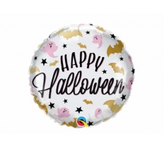 Qualatex 18" Halloween Glam Bats And Ghosts Balloon