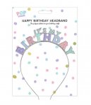 Pastel Happy Birthday Headband