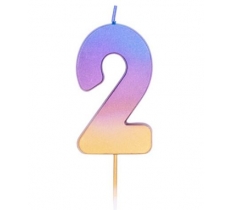 AGE TWO RAINBOW OMBRE CANDLE (1)