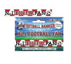 Football Banners - Red and White
