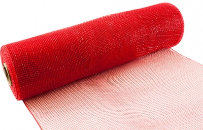 ELEGANZA DECO MESH 25CM X 9.1M (10YDS) RED
