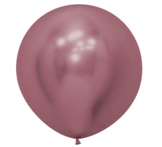 Reflex Pink Latex Balloons 24"/60cm - 3 Pack