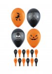 12PC HALLOWEEN BALLOONS 23CM