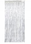 Silver Foil Fringe Door Curtain 3.25 ft x 6.5 ft