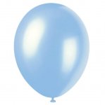 12" PREMIUM PEARLIZED BALLOONS 8 PACK SKY BLUE