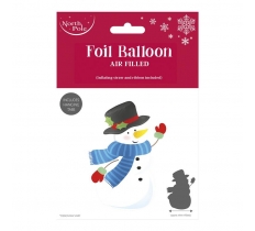 Christmas Snowman Standing Foil Balloon 66X46Cm 48