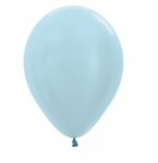 Sempertex 12" Satin Blue Latex Balloons 50 Pack