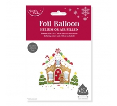 SANTA GROTTO FOIL BALLOON 71CM X 71CM