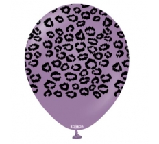 KALISAN 12" SAFARI LEOPARD LAVENDER - 25CT