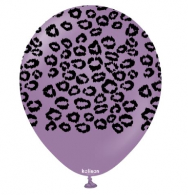 KALISAN 12" SAFARI LEOPARD LAVENDER - 25CT