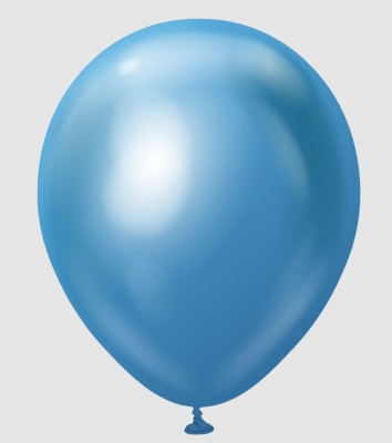 KALISAN 18" MIRROR BLUE BALLOON - 25CT