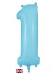 OAKTREE 34" NUMBER 1 MATT BLUE BALLOON