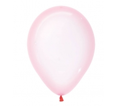 Crystal Pastel Pink Latex Balloons 12"/30cm - 50 Pack