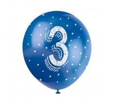 5 12" NUMBER 3 BALLOON