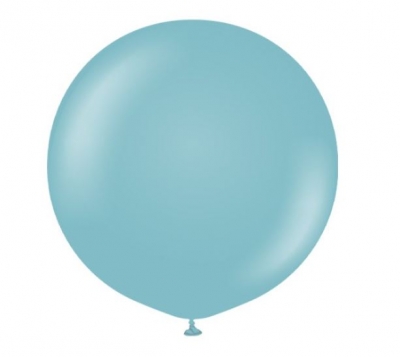 KALISAN 36" RETRO BLUE GLASS LATEX BALLOONS 2CT