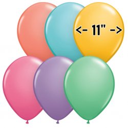 11" PLAIN LATEX BALLOONS