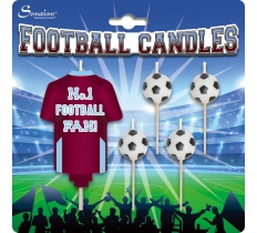 Football Candles - Claret and Blue