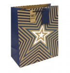 Kraft Blue Stars Large Bag