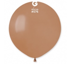 Gemar 19" Pack Of 25 Latex Balloons Mocha #076