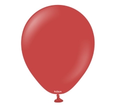 Kalisan 5" Standard Deep Red Latex Balloon 100pack