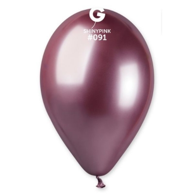 GEMAR 13" PK50 LATEX BALLOONS SHINY PINK #091